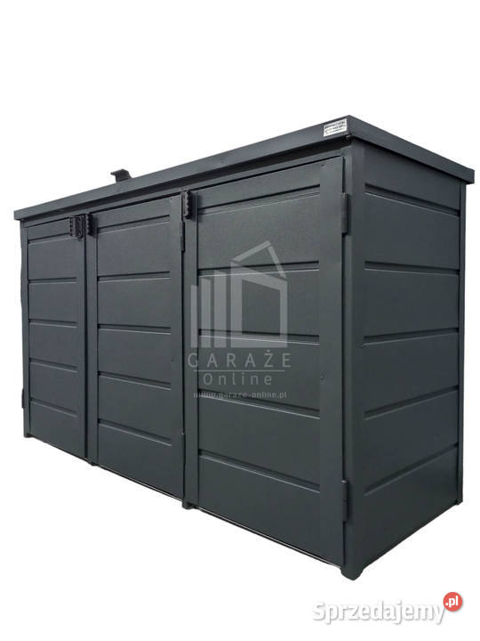 wiata śmietnikowa obudowa kubłów 207x80x120 Altany i wiaty Nysa