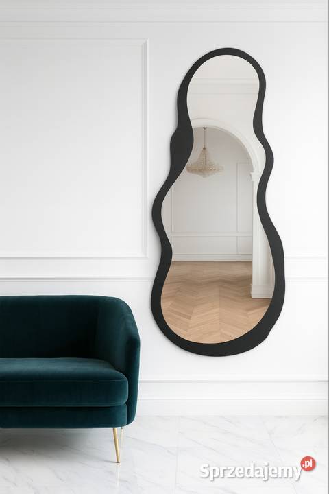 Lustro o nieregularnym kształcie w ramie mdf Warszawa