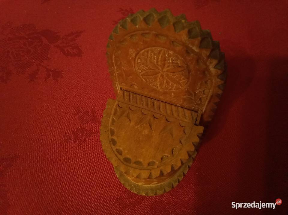 Przyprawnik drewniany z rzeźbieniami PRL mazowieckie Warszawa