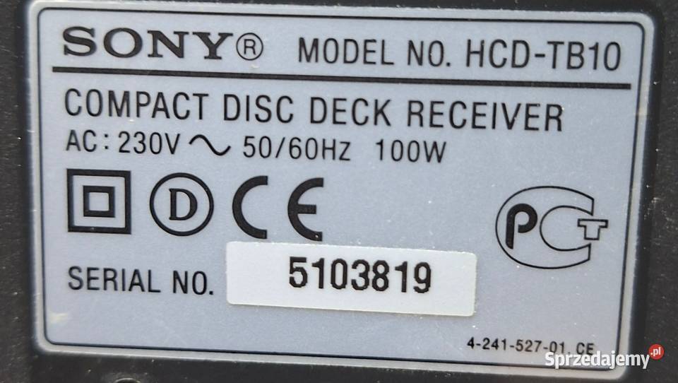 Sprzedam Sony HCDTB10 wieża stereo Opole sprzedam