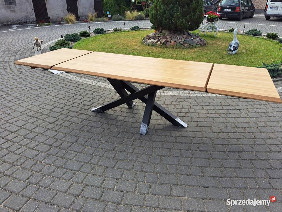 Stół loft industrial z dębu