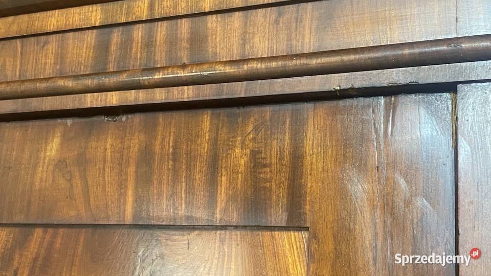 Klasyczna szafa Biedermeier dwudrzwiowa orzech Budno