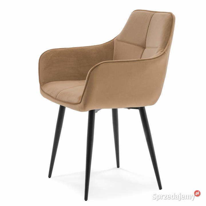 Ciembobeżowe Krzesło Tapicerowane Quattro sprzedam