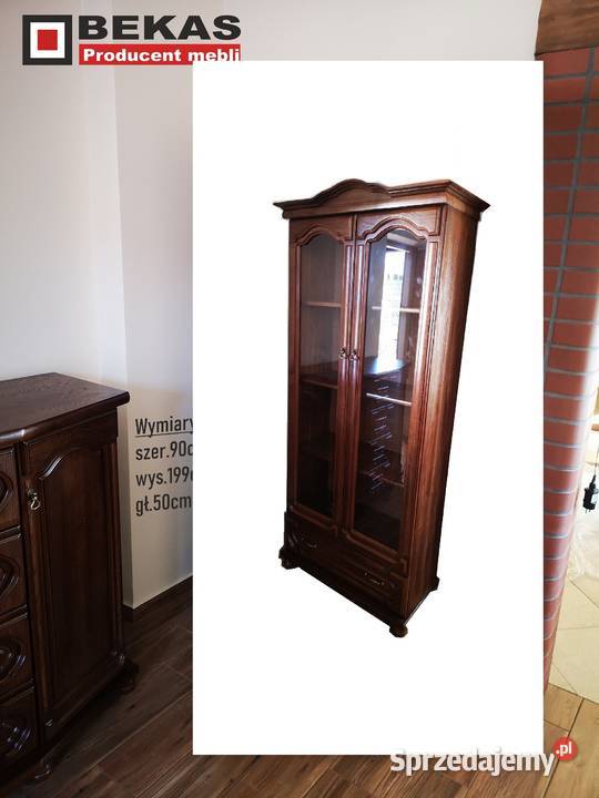 Stylowa Biblioteczka 90 OPEN Dąb Orzech Bekas