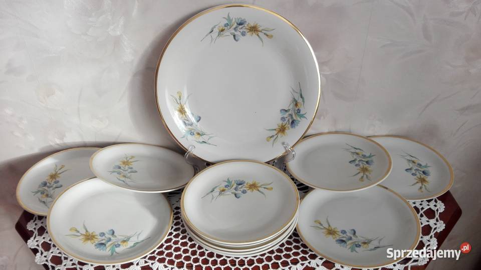 Serwis do ciast deserów 111 porcelana Lubiana podlaskie Białystok sprzedam