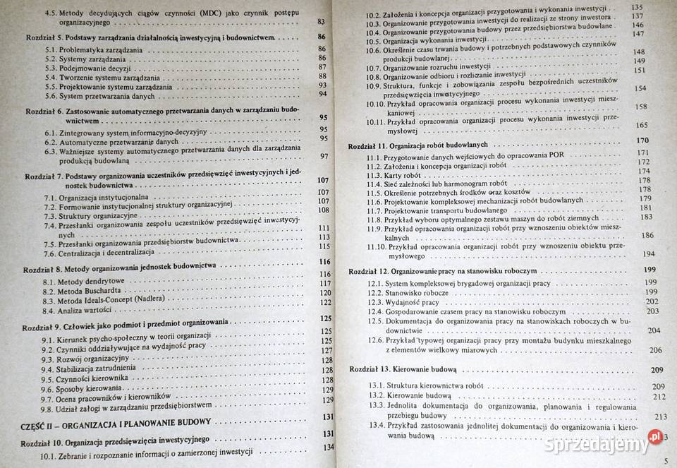 Organizacje i zarządzanie w budownictwie W W Chełm