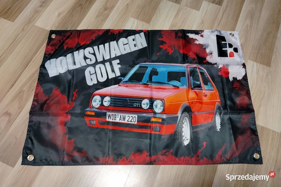 Baner materiałowy 90x60 Dacia żytnia Wartburg Akcesoria samochodowe Gniezno sprzedam