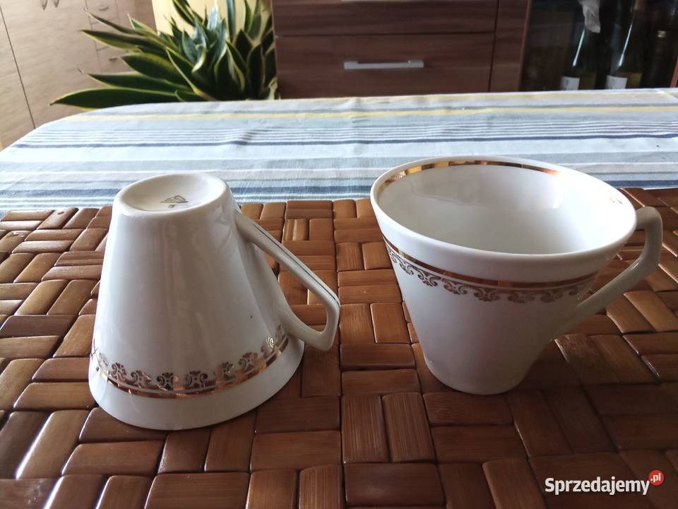 Prl Filiżanki porcela Chodzież 2 łódzkie