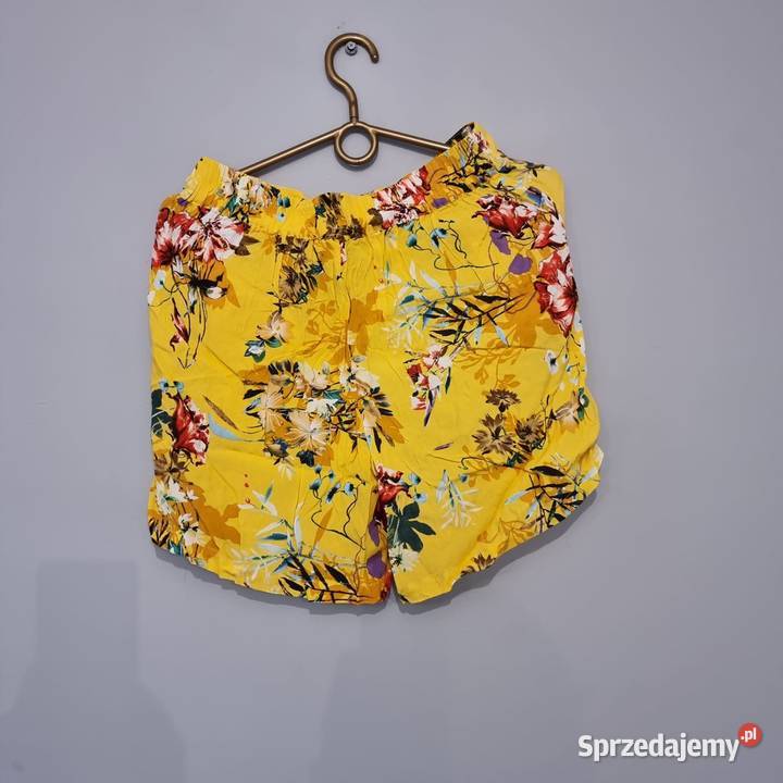 Letnie szorty damskie w kwiaty Denim Hunter XS żółty/złoty Kraków sprzedam