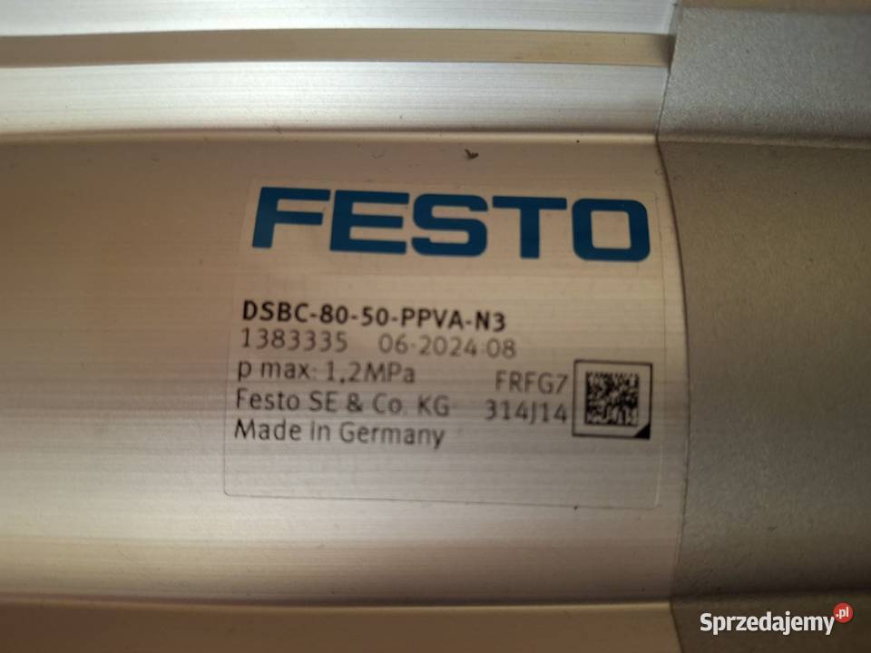 Siłownik znormalizowany FESTO DSBC8050PPVAN3 Pozostałe
