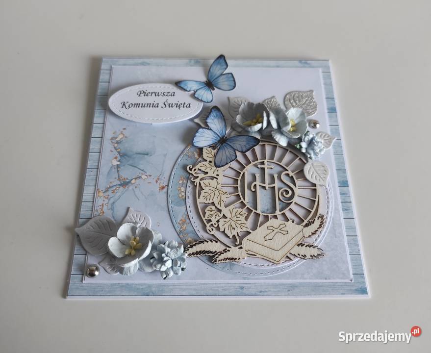 Kartka w pudełku ręcznie robiona na Pamiątkę Rękodzieło Łódź