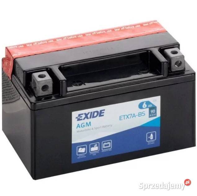 EXIDE ETX7ABS YTX7ABS 12V 6Ah 90A EN L dolnośląskie Wrocław