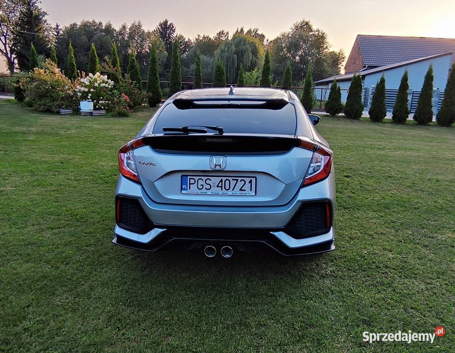 Honda Civic X 15 VTEC Turbo 182 2019r asystent parkowania wielkopolskie Poniec