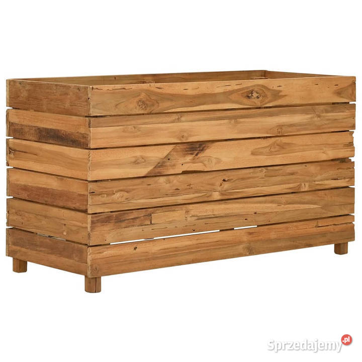 Podwyższona donica 100x40x55 drewno tekowe z Warszawa