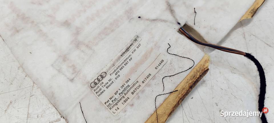 MATA GRZEWCZA FOTELA GÓRA AUDI A6 C6 4F0963557AF śląskie Przystajń