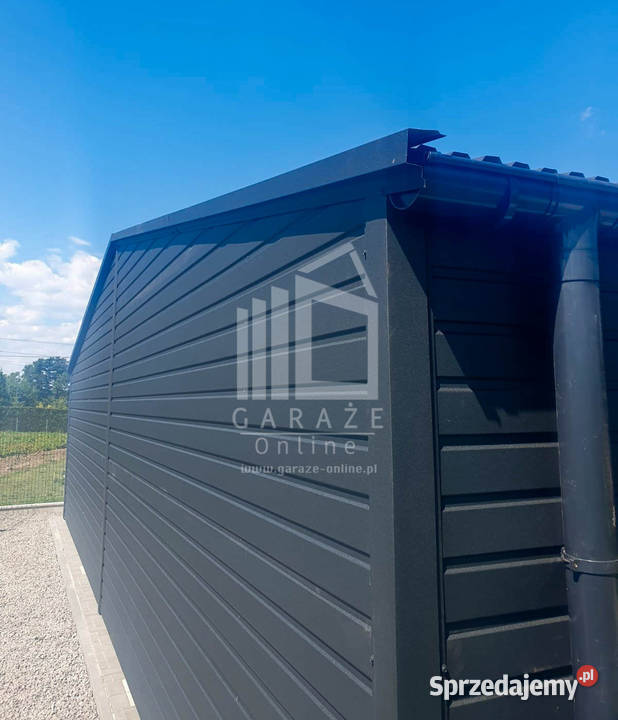 GARAŻ BLASZANY 9m x 6m dwuspad 3x Brama okno 54m2 małopolskie Niepołomice