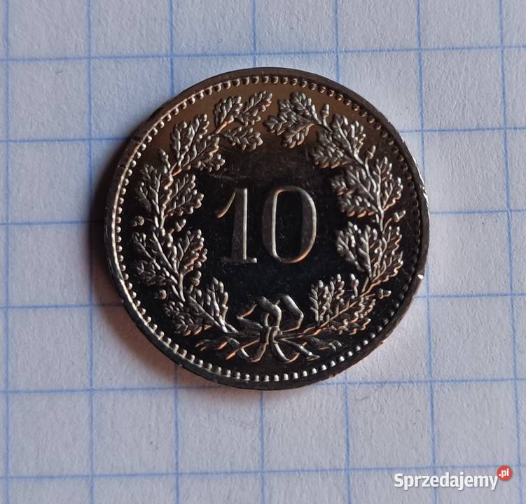 10 RAPPÓW 10 CENTYMÓW 1984 SZWAJCARIA Piszczac sprzedam