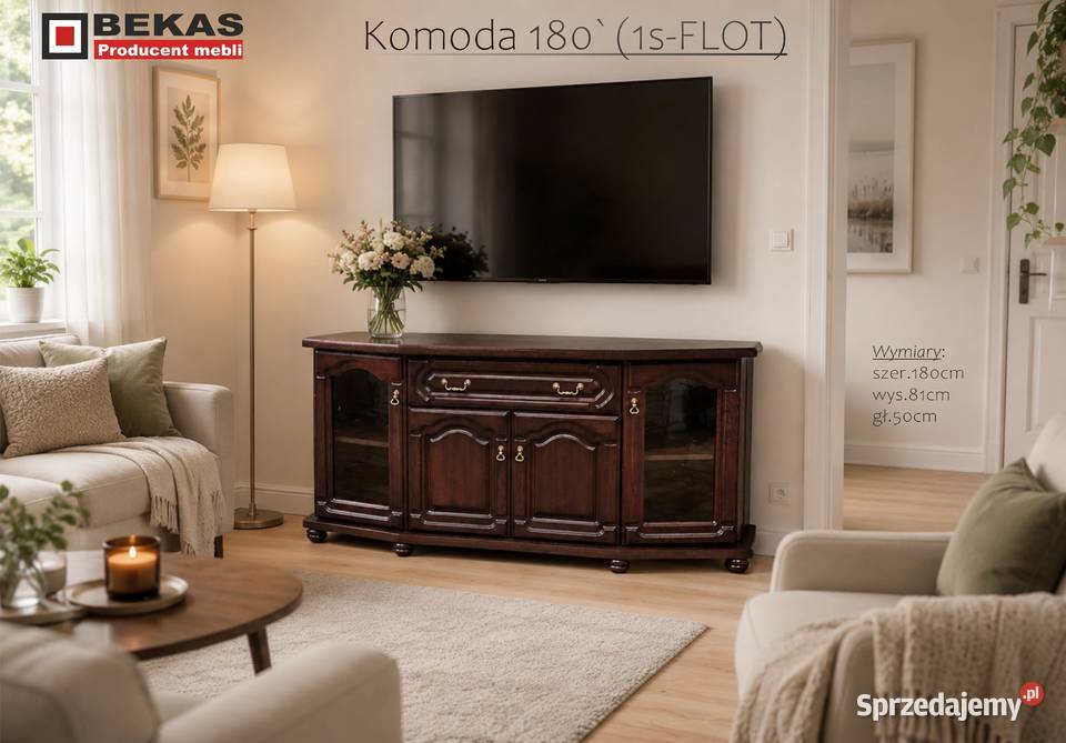 Komoda 3SFloT Teak 2350 Bekas producent Mebli małopolskie Kraków