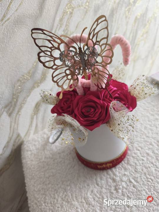 Rękodzieła własnej pracy różyczki wieczne Poznań