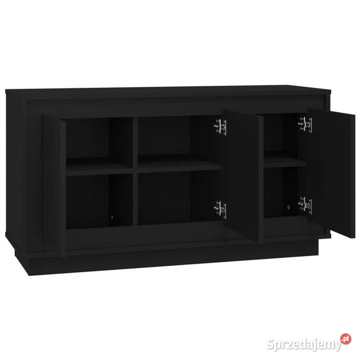 Szafka czarna 102x35x55 materiał drewnopochodny