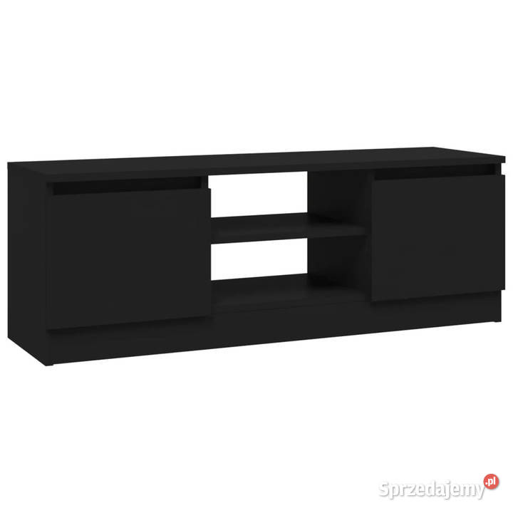 Szafka pod TV z drzwiczkami czarna 102x30x36 mazowieckie Warszawa