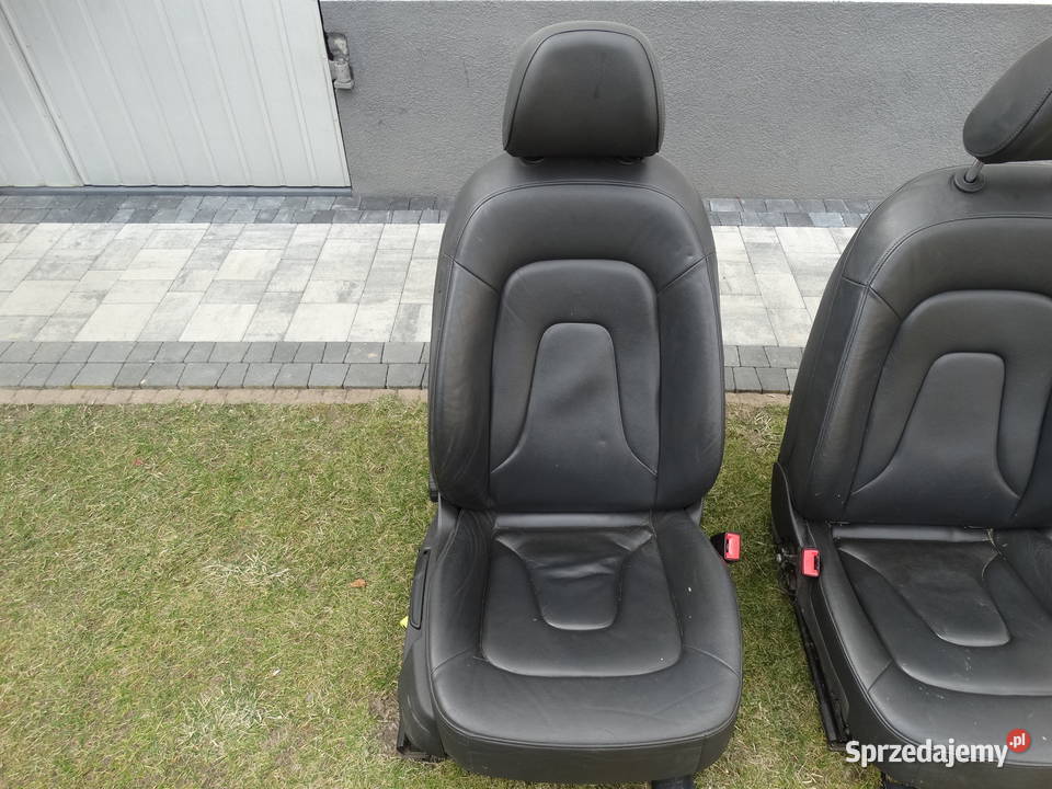 AUDI A4 B8 SEDAN 0815 FOTELE KANAPA CZARNA SKÓRA łódzkie Łosieniec