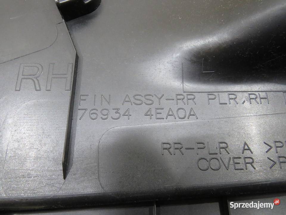OSŁONA SŁUPKA PRAWY TYŁ QASHQAI J11 769344EA0A Osłony i zaślepki