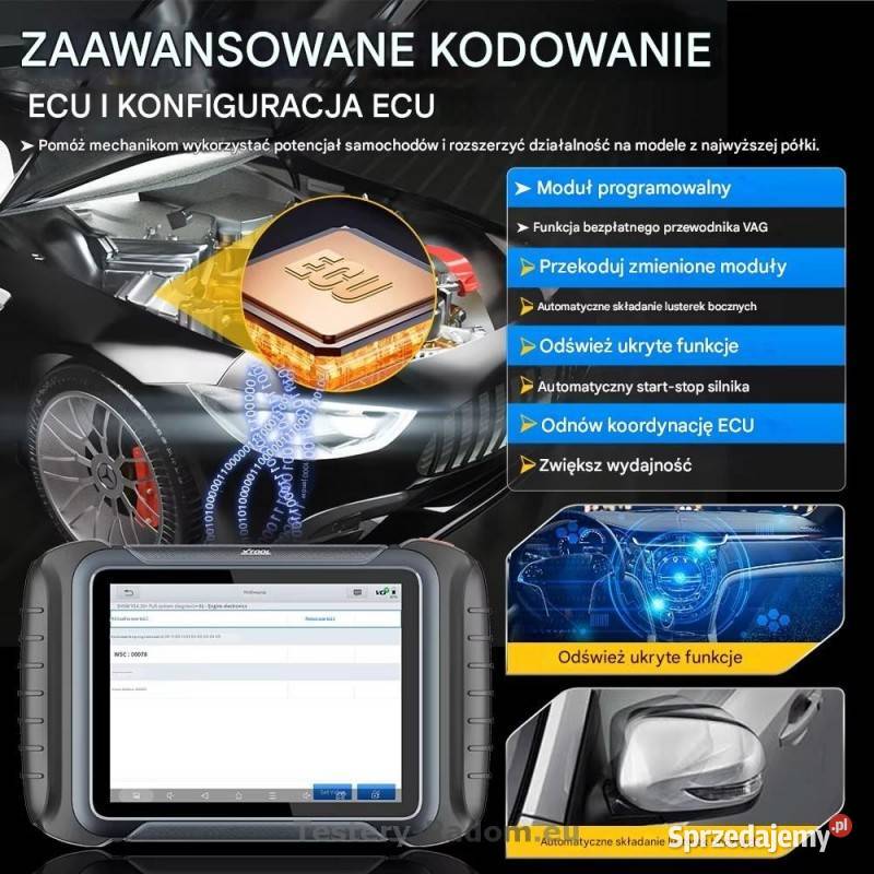 XTOOL D8S ECU Kodowanie Can FD DOIP Funkcje