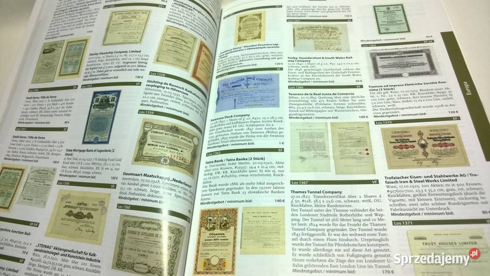 katalog aukcyjny papierów wartościowych 55 Kolekcje Warszawa