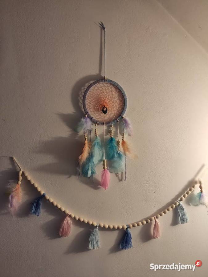 Zestaw Łapacz snów girlanda z chwostami i wielokolorowy mazowieckie Józefów sprzedam