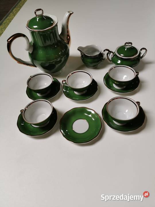 Serwis porcelanowy kawowy Karolina 4 z PRLu Kraków