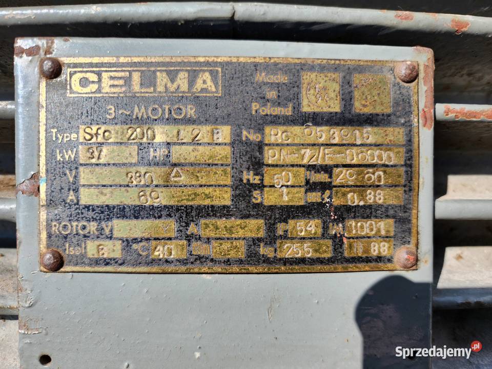 Silnik elektryczny 37 kW 380V CELMA Sfc 200 L2 B Nowy Sącz
