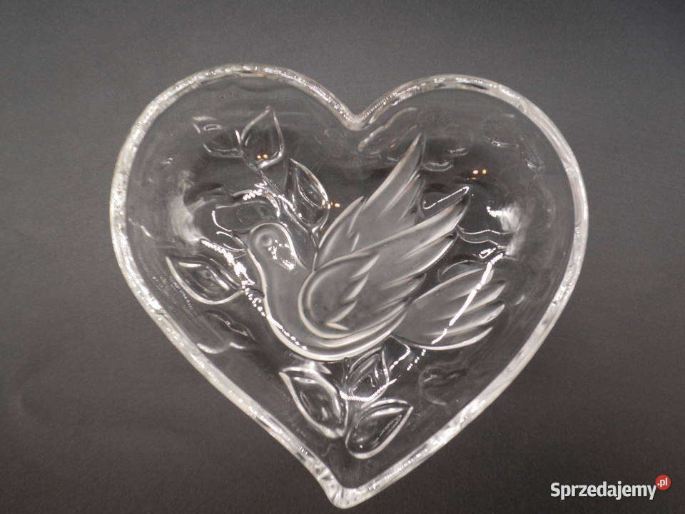Kryształowa paterka w kształcie serca Raszków