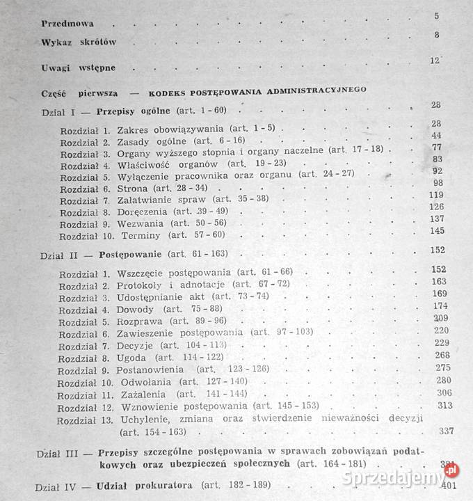 Kodeks postępowania administracyjnego Zbigniew Chełm sprzedam