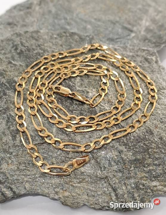 Złoty łańcuszek splot Figaro Pr585 złoto Gołdap