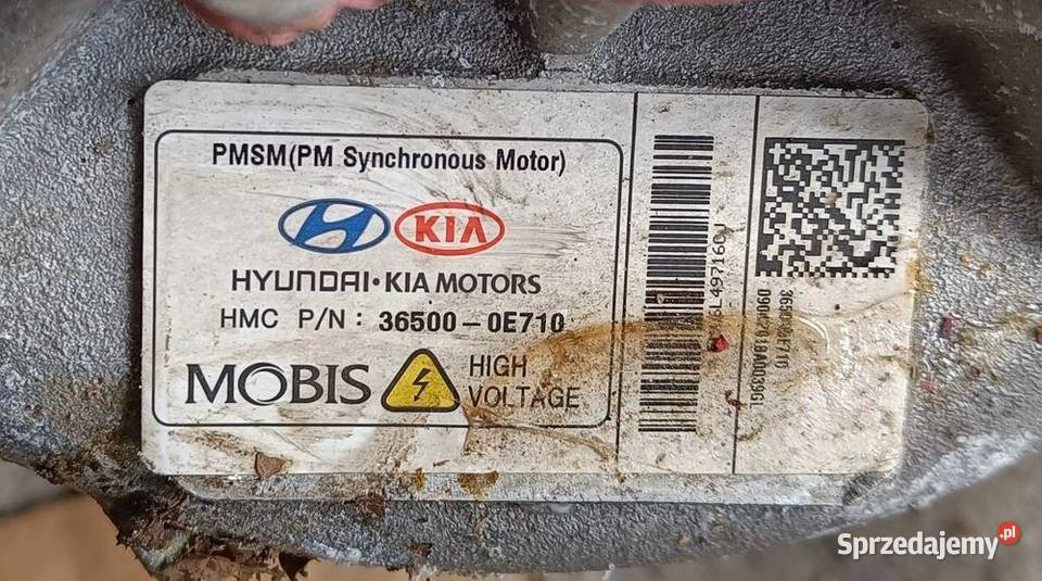 KIA NIRO HYUNDAI KONA SILNIK ELEKTRYCZNY Motoryzacja zachodniopomorskie