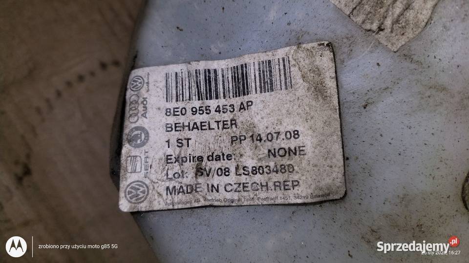 Zbiorniczek spryskiwaczy wersja ksenon A4 B6 B7