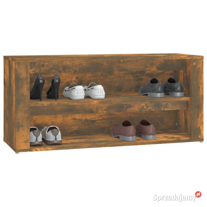Półka na buty przydymiony dąb 100x35x45 WM816909 Warszawa