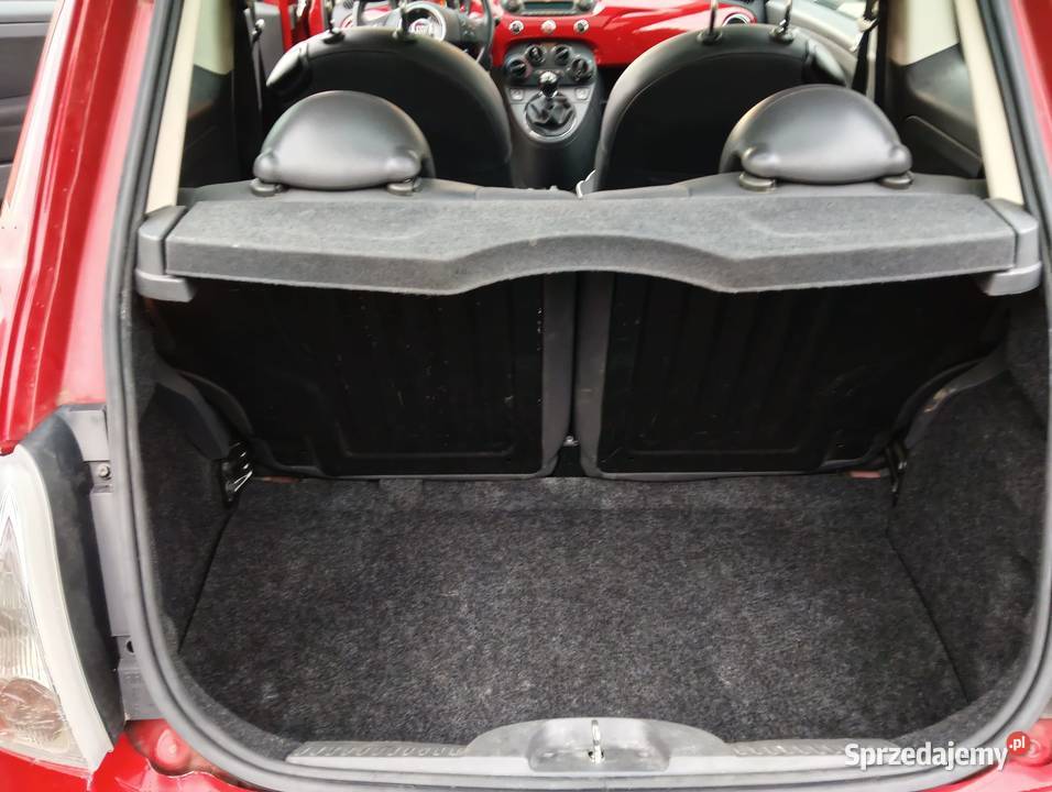 Fiat 500 12 ładny z czarną tapicerką dach Bielsko-Biała