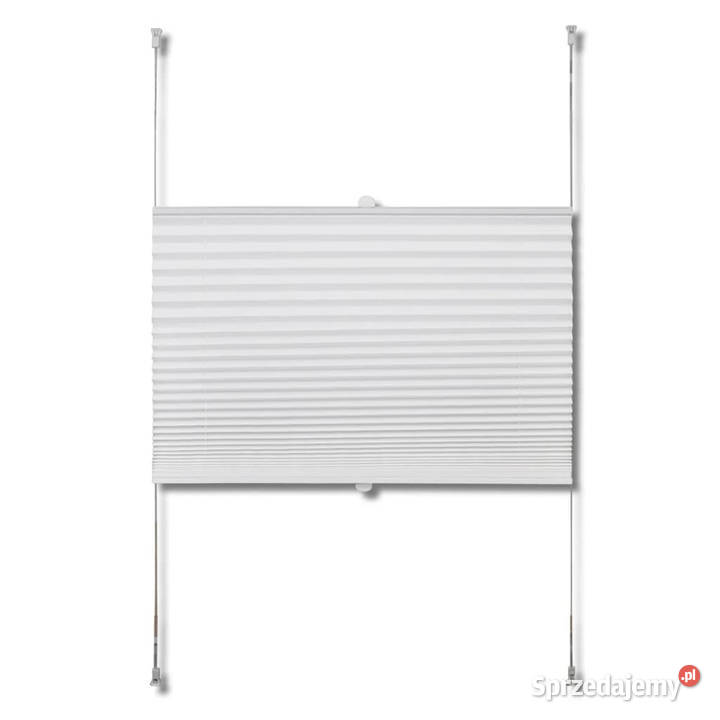 Roleta plisowana biała 80x100 WM240601 Warszawa