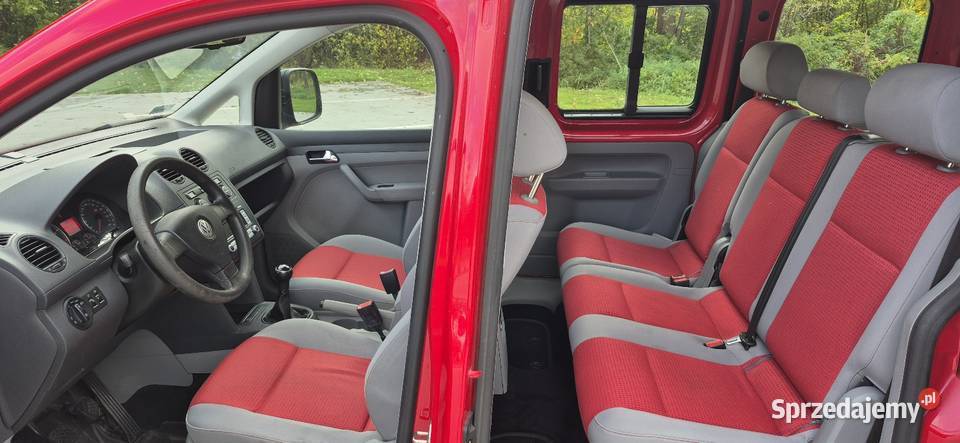 VW Caddy Life 14 MPI 2008r 2x drzwi przesuwne 5 centralny zamek Nasielsk