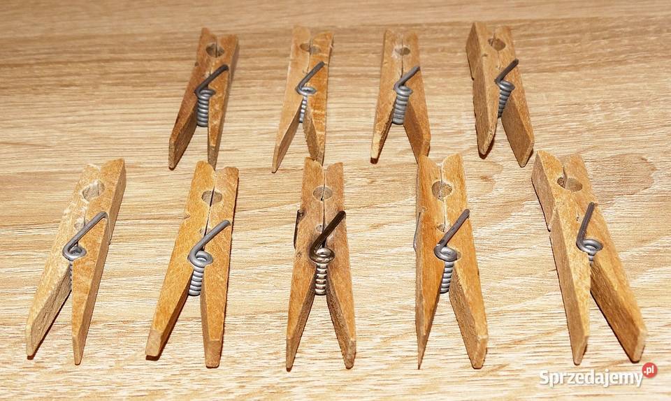 Drewniane klamerki spinacze żabki do ubrań Gliwice