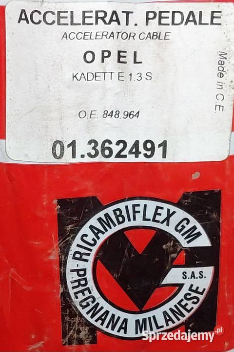LINKA GAZU OPEL ASCONA C 13 16 KADETT E 14 16 Silniki i osprzęt dolnośląskie