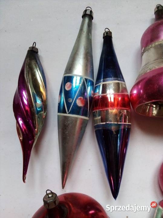 zestaw starych bombek vintage PRL Częstochowa