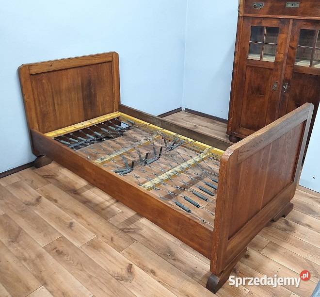 Stare Dębowe Łóżko Secesyjne AntykiMarki Marki