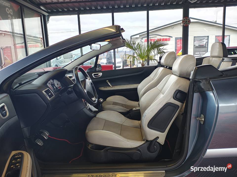 PEUGEOUT 307CC CABRIO 16BENZYNA BIAŁE SKÓRY VAT marża podkarpackie Zarszyn