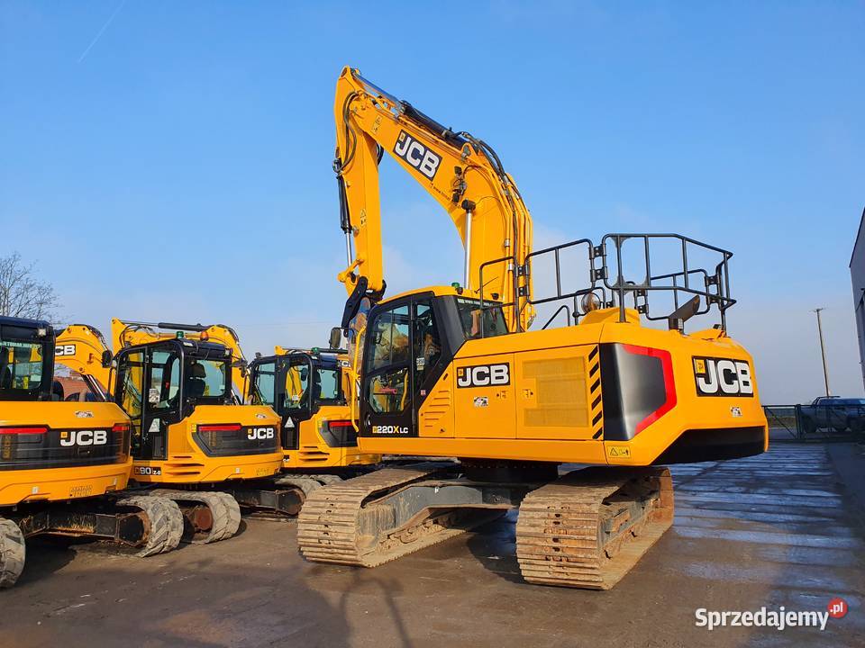 KOPARKA GĄSIENICOWA JCB 220X 24 TONY CAT VOLVO Szybkozłącze wielkopolskie Krotoszyn