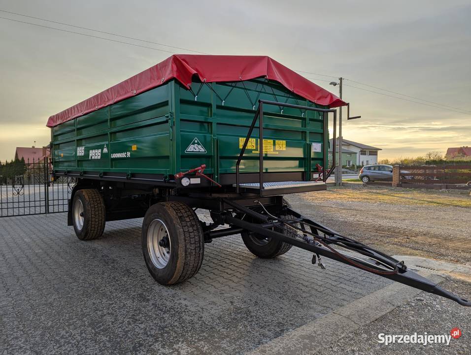 Przyczepa 9t 12t DMC Wywrotka na 1 siłownik BSS nieuszkodzony Kalinowice