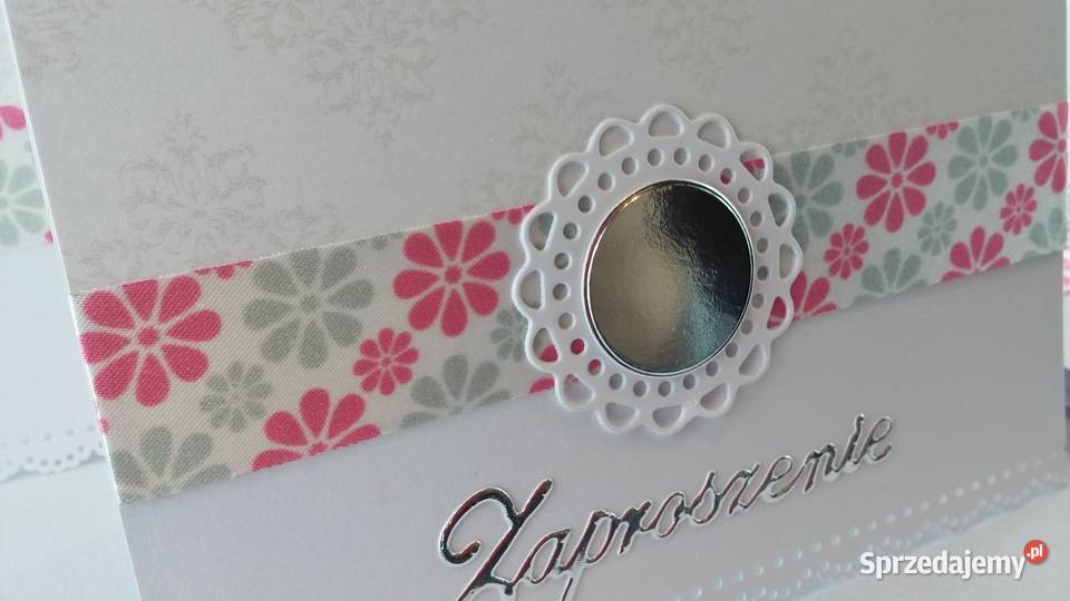 Uniwersalne zaproszenia w stylu glamur Zbójno