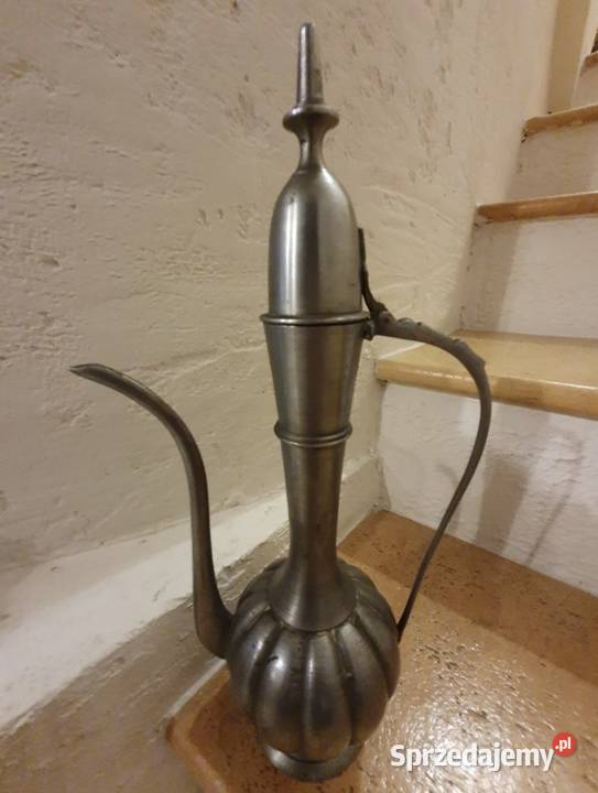 Stary DZBANEK kompletu fajka wodnametal srebrny Antyki